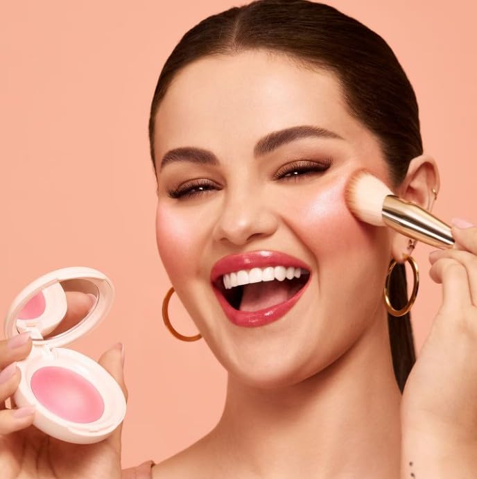RARE BEAUTY Original | Soft Pinch Luminous Powder Blush - Colorete en polvo | 2.8 gramos/oz. | VEGANO | by BELLA | (HAPPY, 2.8 g (Paquete de 1))