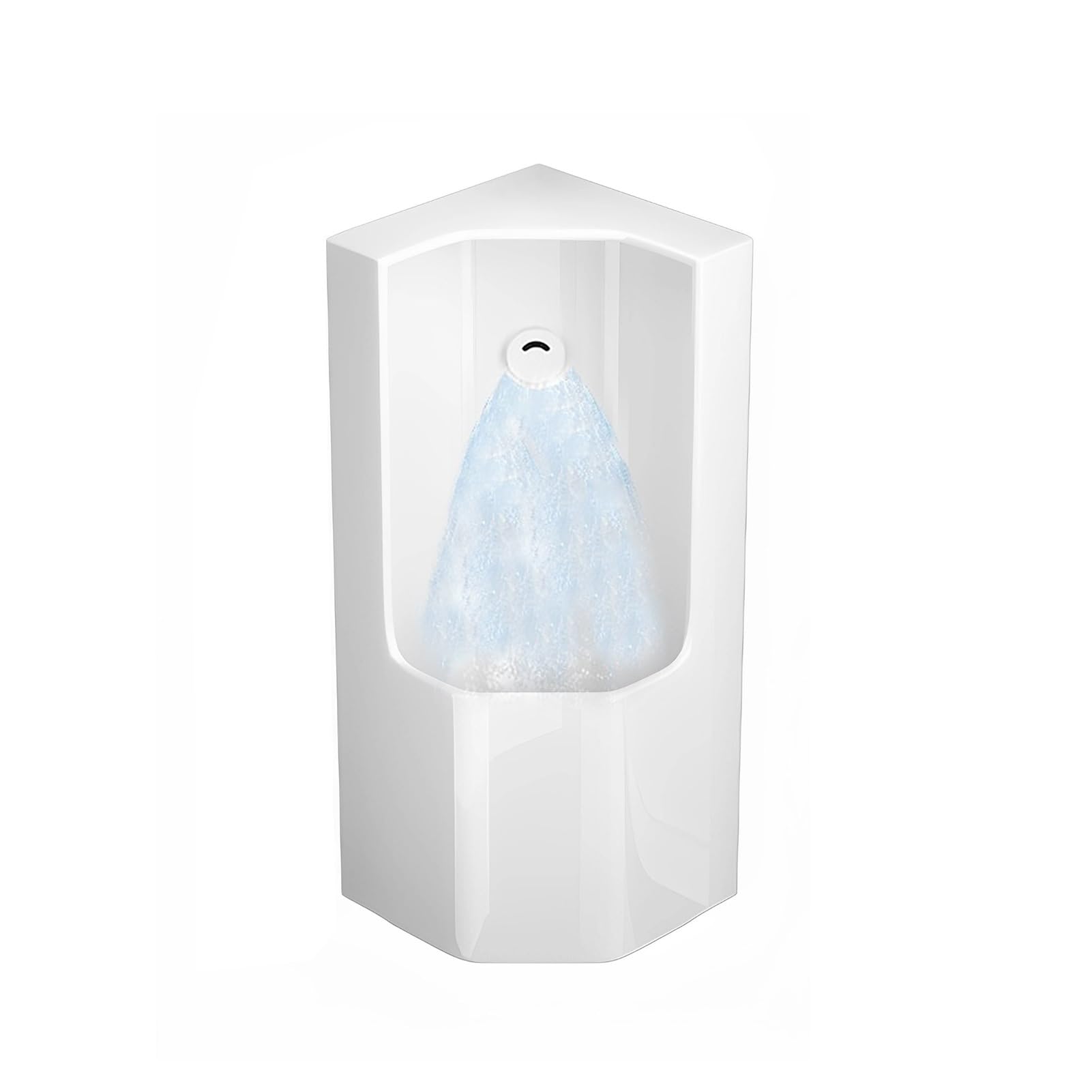 Urinarios de Esquina para Baño de Hombres, Urinario de Pared con Sensor Inteligente y Descarga, para Uso Público, para Karaoke, Bares, Baños y Hoteles