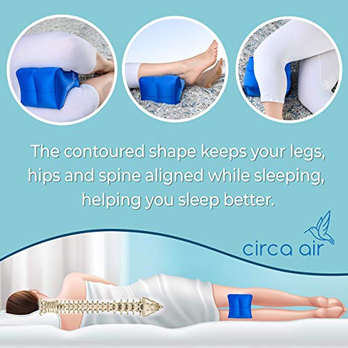 Circa Air Inflatable Wedge Pillow & Knee Pillow Bundle - Travel Wedge Pillow & Leg Positioner Pillow. Light & Portable #TOP5