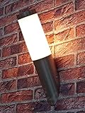 Edelstahl Außenlampe Außenleuchte Wandlampe Wandleuchte Wandfackel Fackel Hoflampe Eingangsbeleuchtung