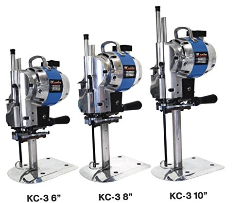 Fabric Cloth Cutter Kc-3 Blue 10"Cutting Machine + 3 Free Blades #TOP4