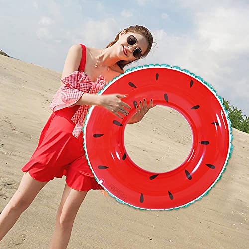 Fruit Pool Float, Watermelon Orange Lemon Swim Tube Ring, Inflatable Swim Pool Party Inner Tube For Kids, 3 Style Summer Pool Toy For Fun #TOP2
