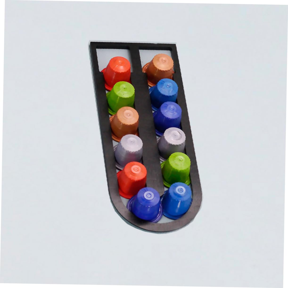 Ciieeo 12-piece Capsule Storage Rack Pod Holder Capsule Organizer Sturdy Space-saving for Kitchen Office