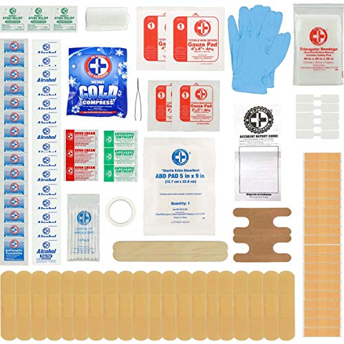 Be Smart Get Prepared 125Pc Emergency First Aid Kit - Ideal For Office, Home, Car, School, Emergency, Survival, Camping, Hunting, Boating And Sports, Fsa Hsa Eligible. #TOP3