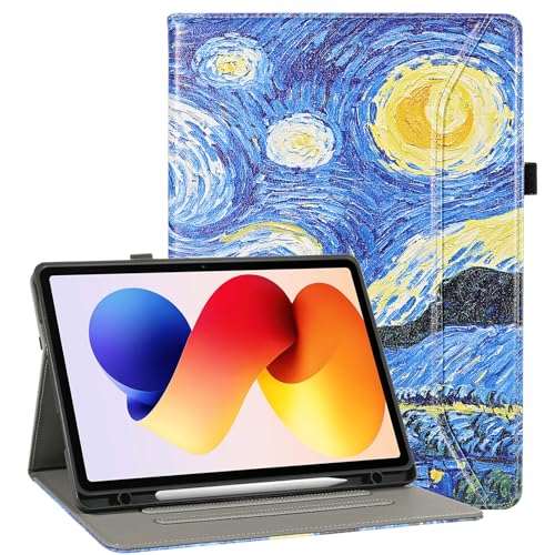 Coque Redmi Pad 2 Pro 5G housse antichoc 12.1 pouces avec porte-stylet motif ciel étoilé