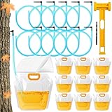 35 PCS Maple Syrup Tapping Kit with Tubing Collection Bags Filters Hammer Drill Bit Portable Harvest Supplies for Home Seasonal Tree Sap Gathering