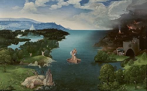 Peinture Charon traversant le Styx de Joachim Patinir pour décorer un salon élégant