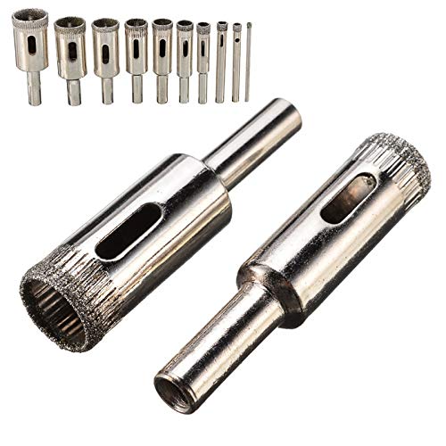Brocas de diamante 10 piezas para cerámica y vidrio miniatura 3