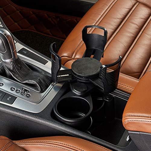 Portavasos extensible para auto LIOOBO negro miniatura 2