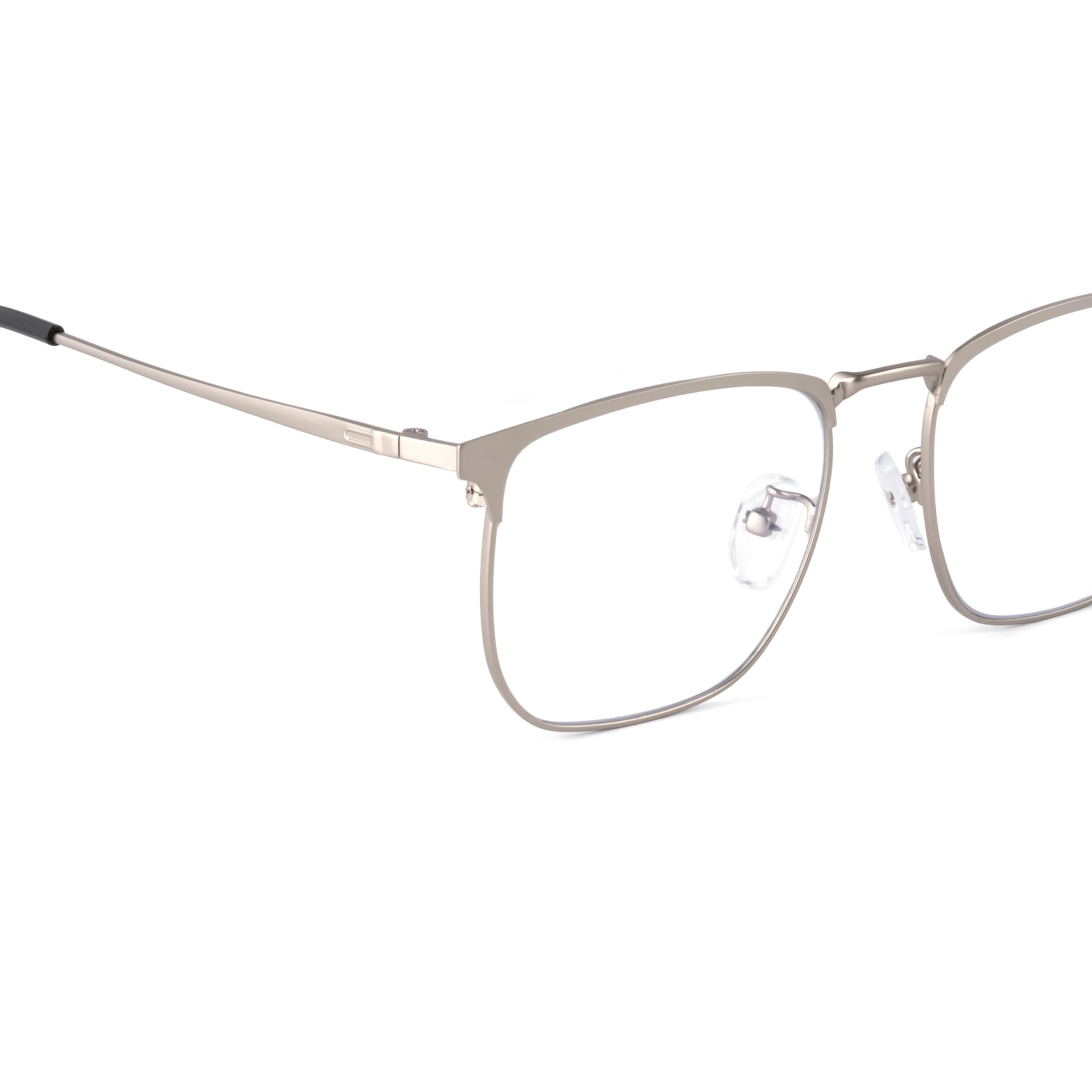 ROYAL SON Especificaciones cuadradas para hombres y mujeres | Bloqueo de luz azul | Gafas de computadora | Marco de metal