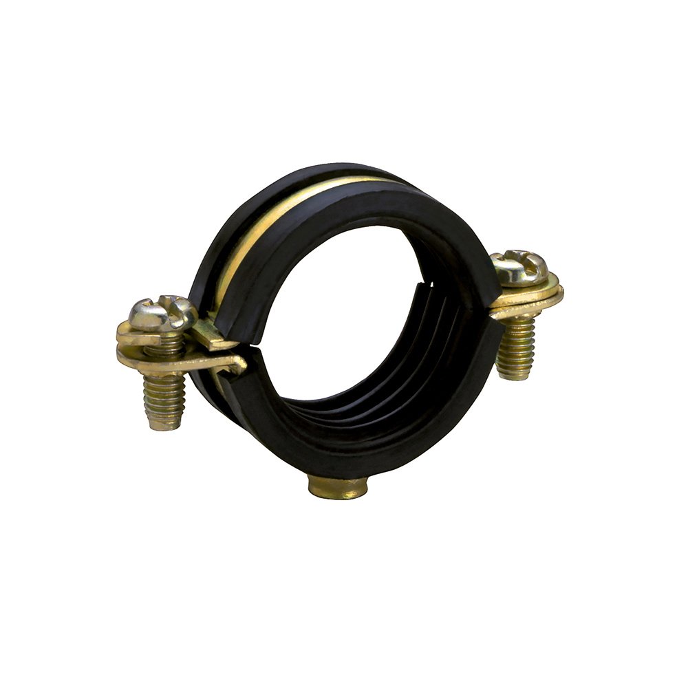 Apolo 9B15Li - Abrazadera Metálica Isofónica M6 Tipo Li, Diámetro 15 Mm, Acero Bicromatado, 100 Unidades