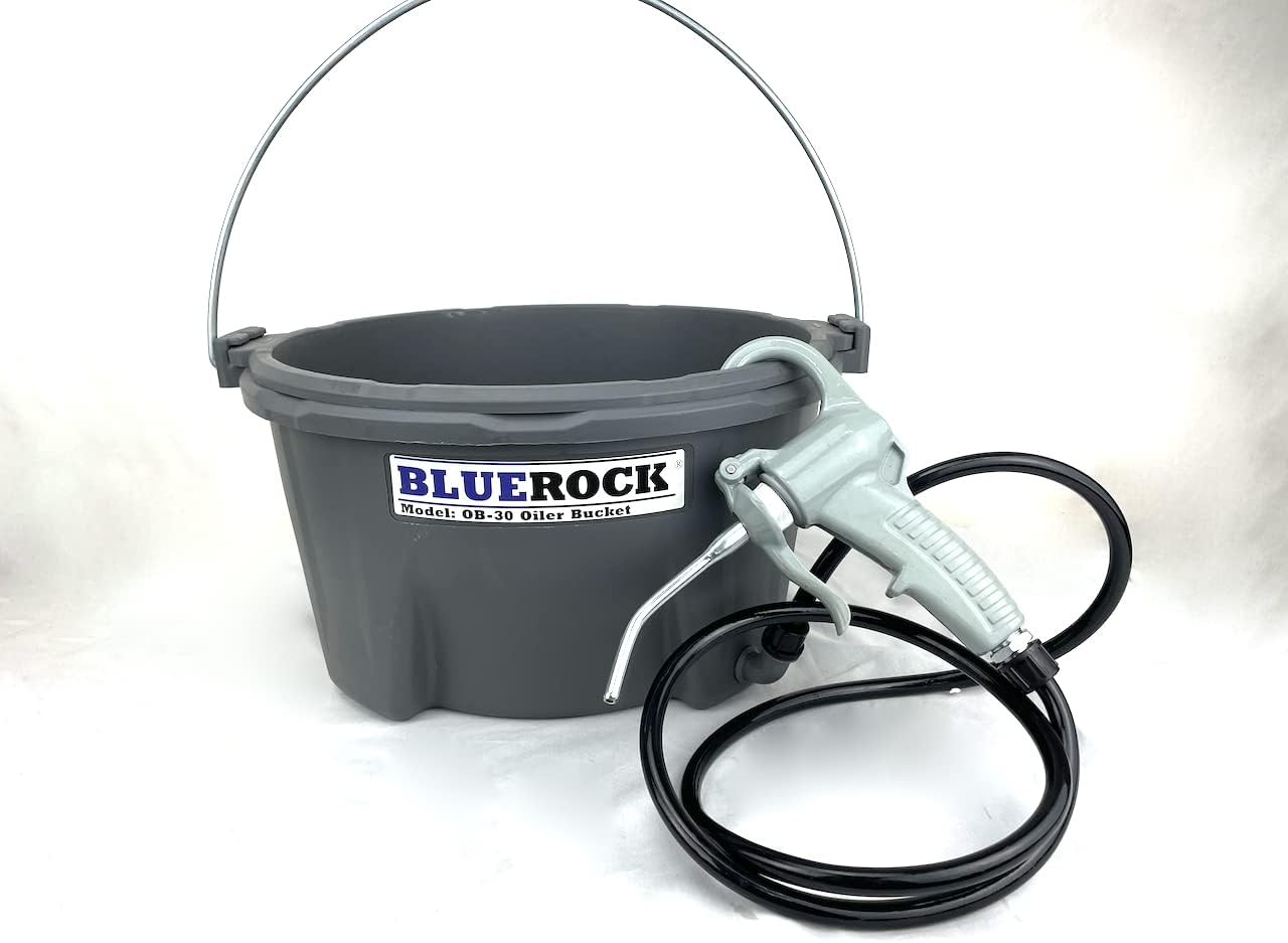 BLUEROCK Tools OB-30 Hand Held Oiler Pump and Bucket for Pipe Threading fits Ridgid 418 300 10883