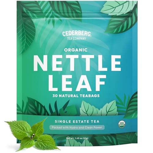 Image of Cederberg Tea Company Organic Nettle Leaf Tea - 30 Tea Bags | Organic Herbal Tea From Single Origin | Eco-Friendly Tea Bags | Non-GMO Caffeine Free Tea With Zero Sugar