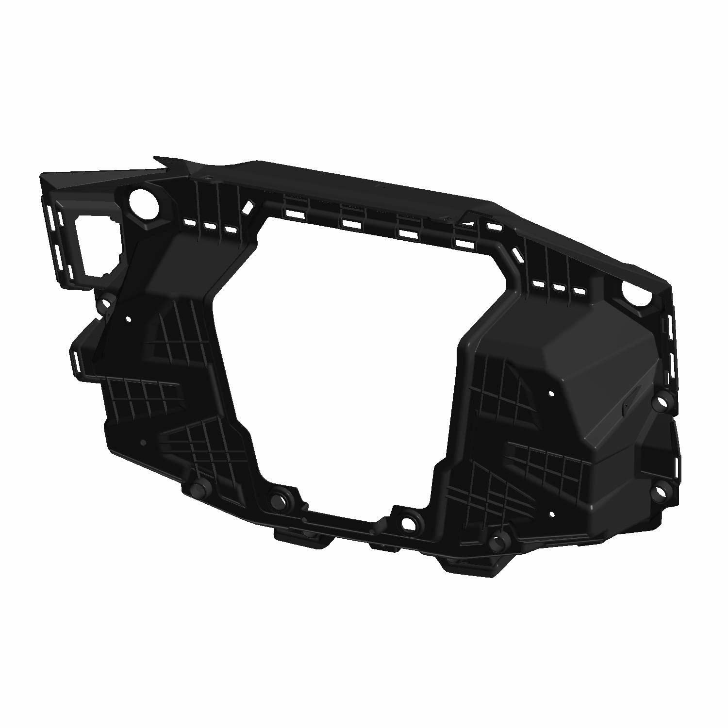 Polaris ATV Cargo Box, Rear, Gloss Black, Genuine OEM Part 5454129-070, Qty 1