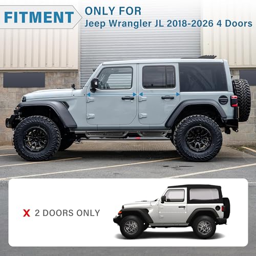 Estribos laterales para Jeep Wrangler JL 2018-2026 miniatura 2