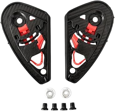 310 Helmet Visor Base Plate Replacement for JieKai 310 313 318 GXT 358 AIS 611, Motorcycle Helmet Shield Gear Plate Pivot Kit, Black, 1 Pair