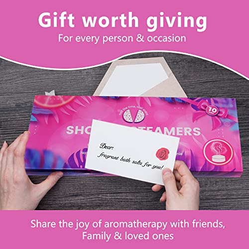 Vaporizadores de chuveiro M&U Aromaterapia com sombra de olhos – 10 unidades de comprimidos para ban