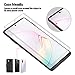 Alinsea Screen Protector Compatible for Samsung Galaxy Note 10 Plus/Note10+/5G Tempered Glass [Fingerprint Sensor Compatible] [Full Adhesive] [3D Glass] [Case Friendly] [Not For Note 10]