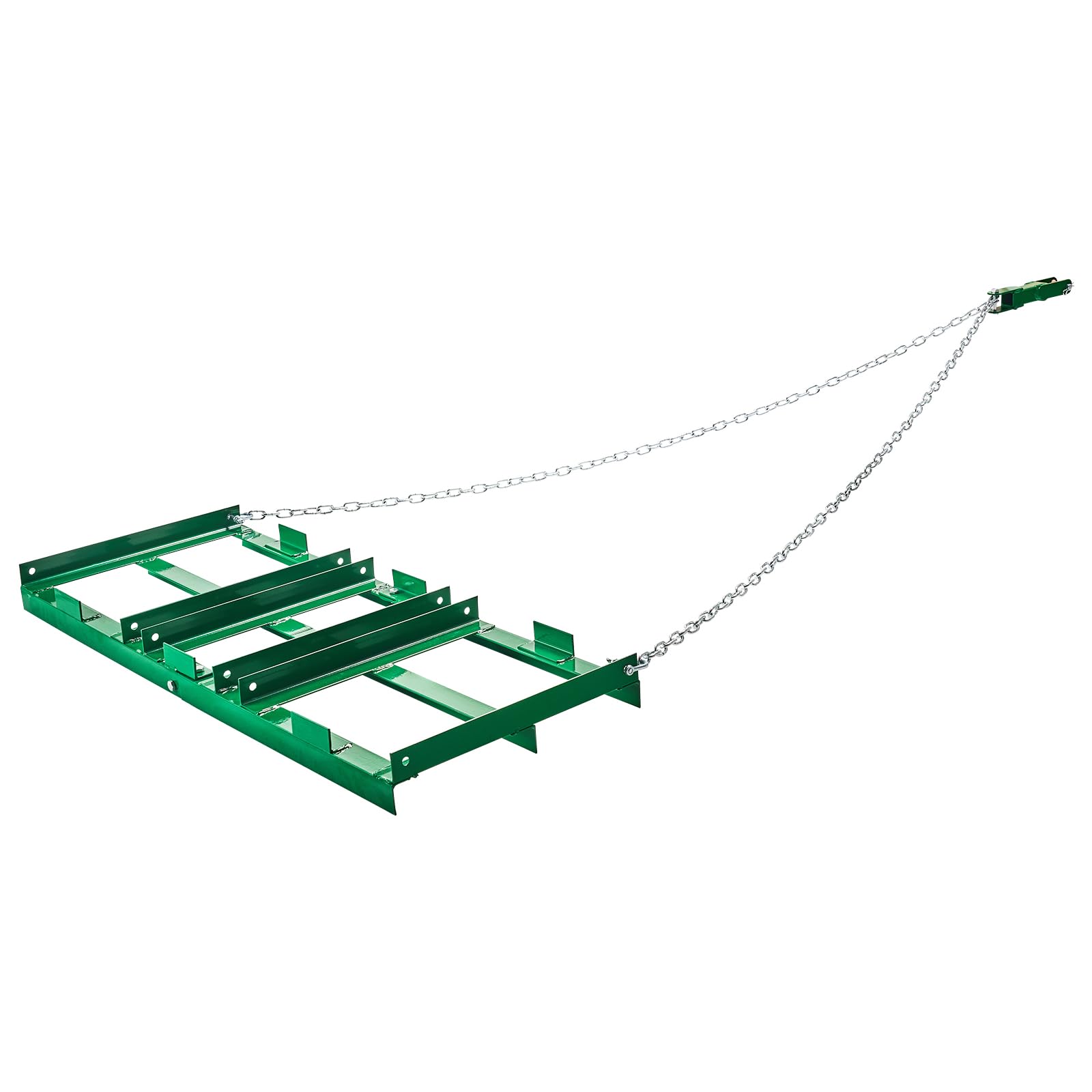 VEVOR Rastrillo de Arrastre 122 cm con Cadena de 183 mm Rastrillo para Nivelación de Caminos de Acceso para Vehículos Todo Terreno, UTV, Tractores, Cortacéspedes, Herramienta de Nivelación de Césped