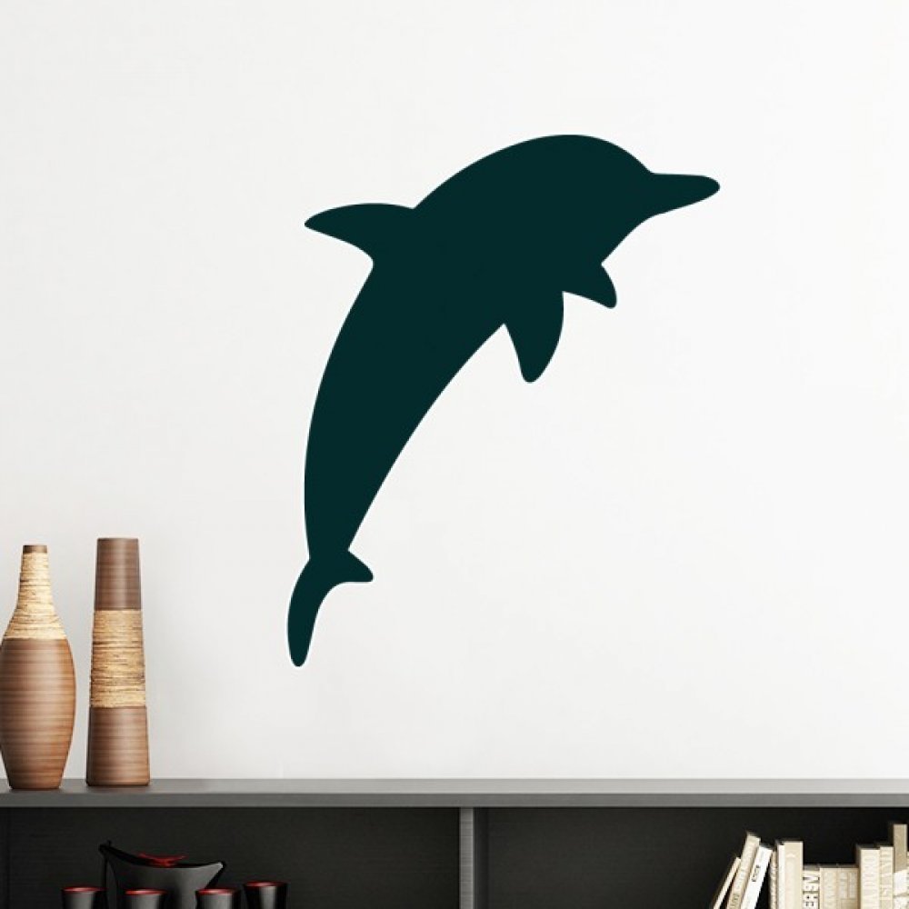 Delfines de pared adhesivos azul marino mural 60cm para decoracion infantil