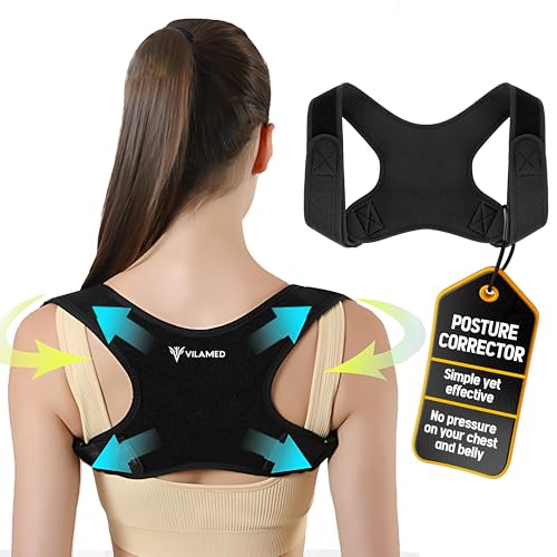 VILAMED Posture Corrector SIZE M Posture Corrector Women Men, Comfortable Upper Back Brace posture corrector, Adjustable Posture Straightener, Support for Shoulder and Back - Image 4