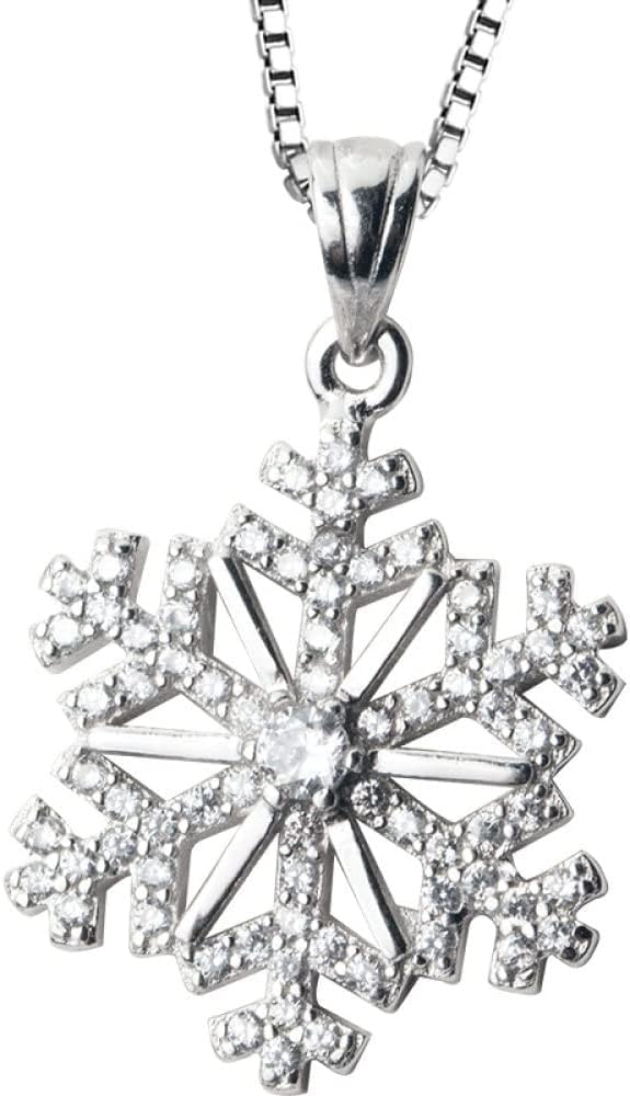 Srebrny naszyjnik, naszyjnik z płatkiem śniegu dla kobiet S925 Sterling Silver płatek śniegu z cyrkonią naszyjnik Dainty modny Choker naszyjnik łańcuszek Bohemia biżuteria dla jej dziewczyn pary