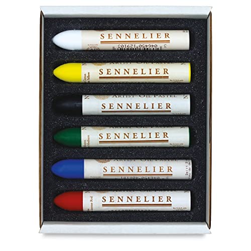 Sennelier Oil Pastel Sets, 6-Color Discovery Cardboard Set, Us:one Size #TOP1