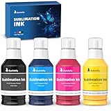 Sublimation Ink 140mlx4 Refilled Bottles Compatible for ET2800 ET2400 ET4800 ET15000 ET2803 ET2850 ET2720 ET2750 ET2760 Printers, Clog-Free & Leak-Proof Bottles, Transfer for Mugs, T-Shirts