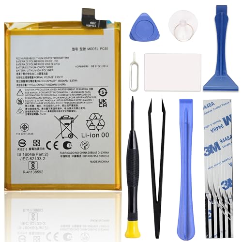 Image of GREEN FUSION Compatible with Motorola G14 XT2341 Battery Replacement Kit PC50 with Repair Tools