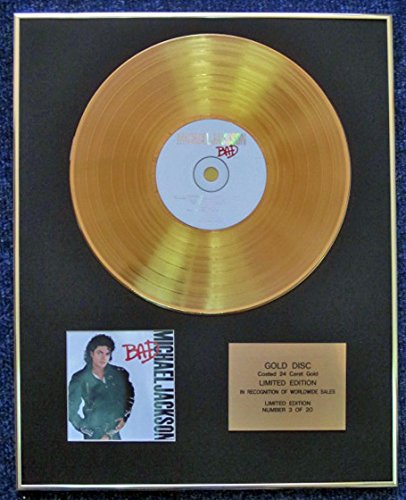 Michael Jackson - Limited Edition CD 24 Carat Gold Coated LP Disc