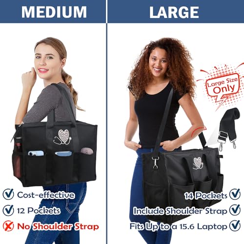 ABAMERICA Nurse Bags for Work Nursing Bag Multiple Pockets Waterproof Organizing Zip Top Clinical Bag for Nursing Students2