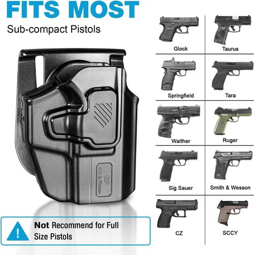 Image of G&F Compact Version Universal Adjustable Holster Small to Big Size Pistol Fit