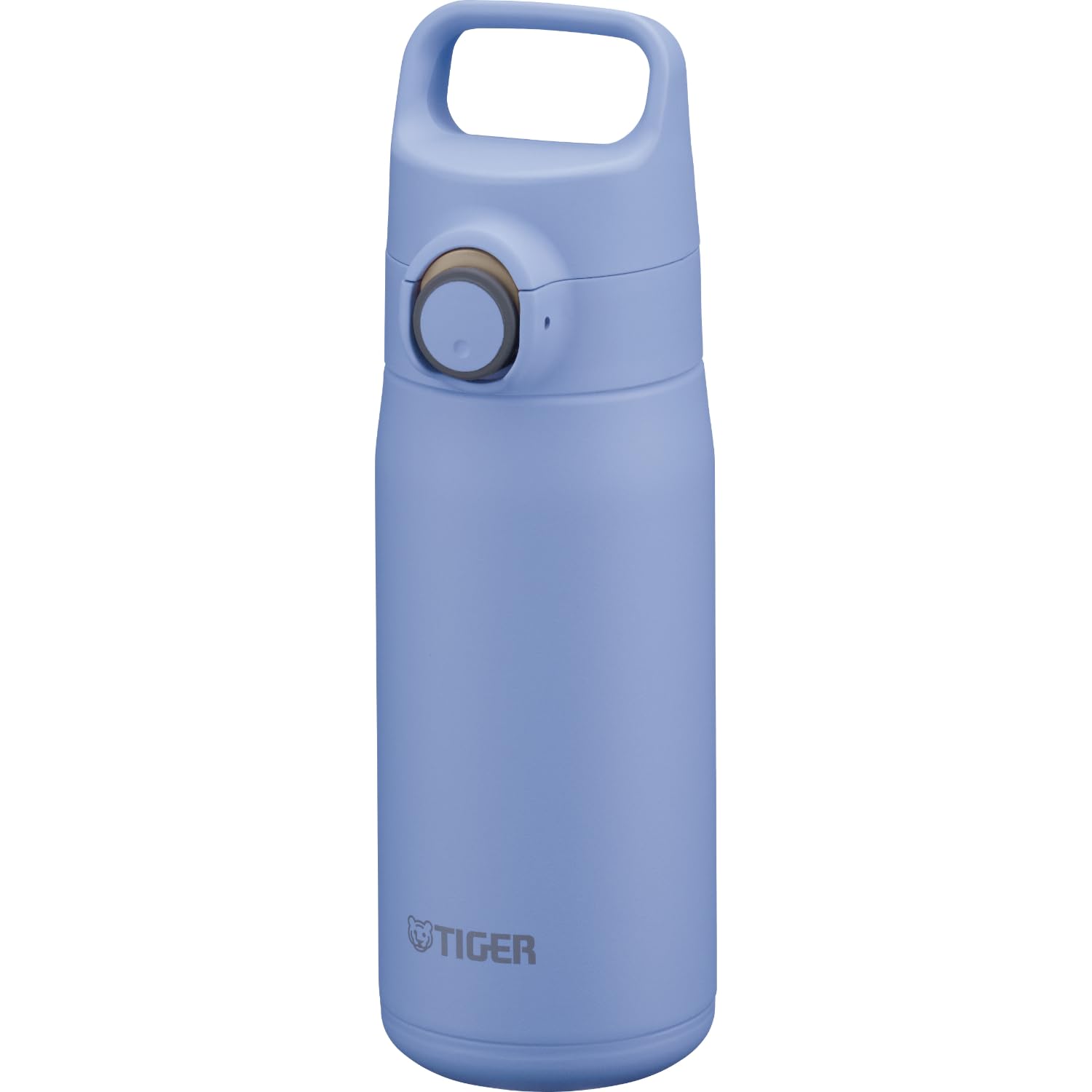 Tiger Thermos MTA-J050AH Water Bottle, 0.1 qt (0.5 L) with Handle, Easy to Open One-Touch Vacuum Insulated Stainless Steel Bottle, Sports Drink, Direct Drink, Hot and Cold Protection, Morfila Blue