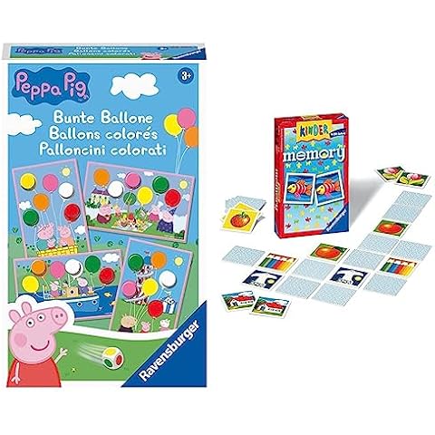 Ravensburger Mitbringspiel 20853 Peppa Pig Bunte Ballone Lustiges Farbwürfelspiel Cover