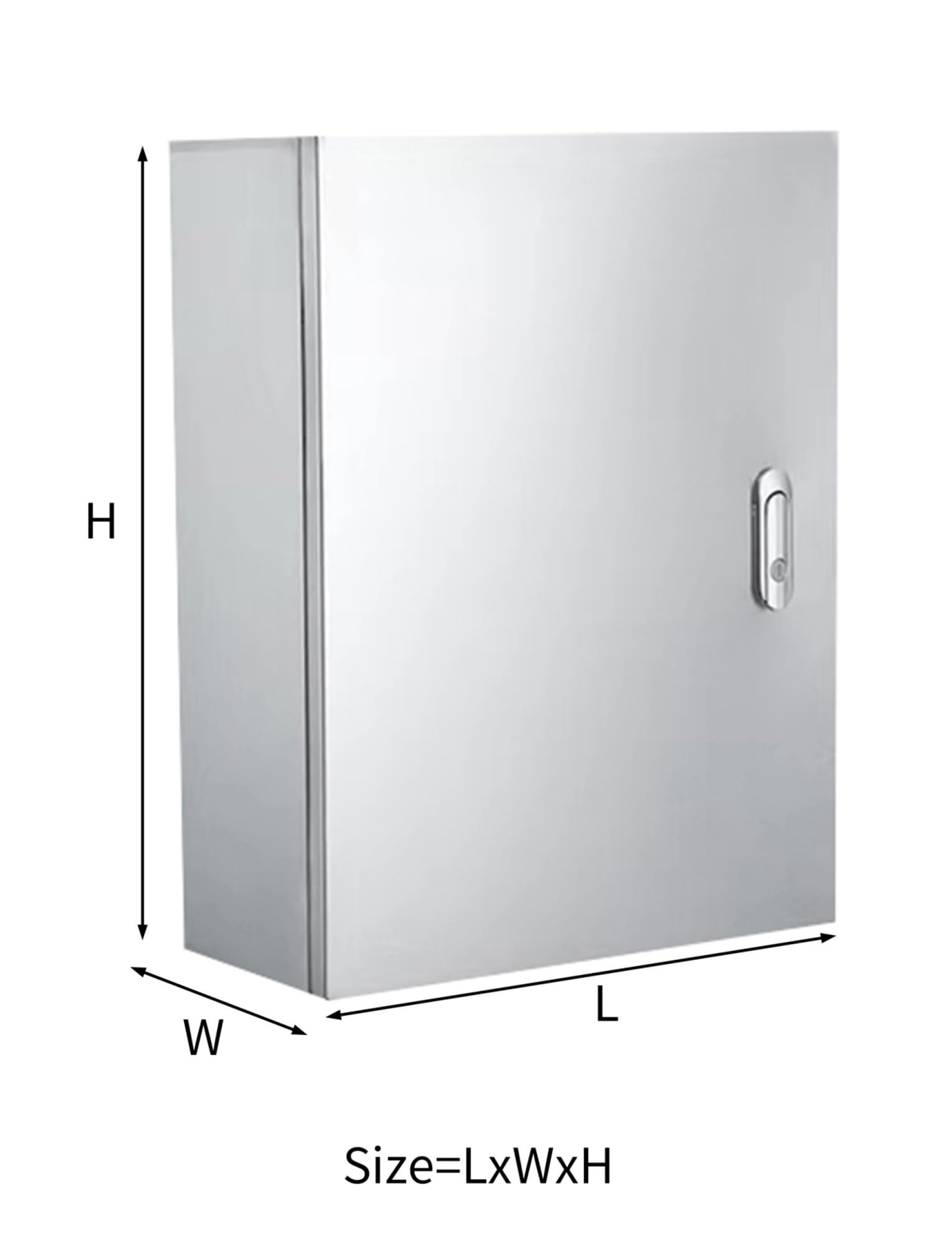 Hochleistungs-Schaltkasten aus Edelstahl 304, abschließbarer Schrank zur Oberflächenmontage for Strom, Automatisierung und Steuerung im Außenbereich(300x250x150mm)