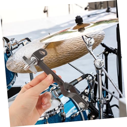 Soporte para montaje de Cowbell con clamp, accesorio versátil para batería para colocar cowbell de forma segura, diseño ergonómico para uso cómodo miniatura 4