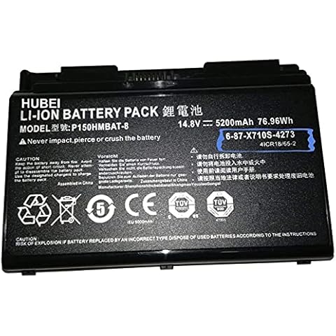 Batería HUBEI P150HMBAT-8 X710S para portátil CLevo Cover