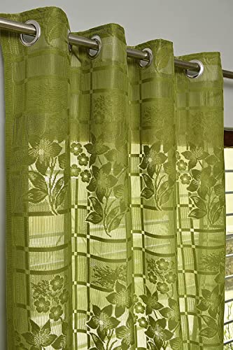 Polyester Net Semi Transparent Eyelet Curtains for Door & Window ...