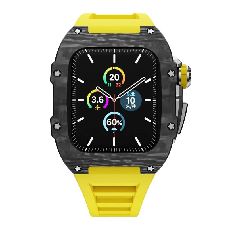 Kit de modification Apple Watch 8 antichoc en fibre de carbone