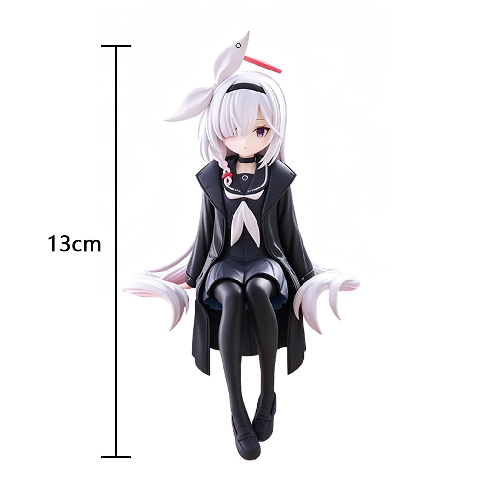 arona-can figurka anime figurka model z gry statuetka 16 cm urocza plana-puszka figurki PCW siedząca postać sypialnia artykuły kolekcjonerskie prezent dla fanów anime 2 szt