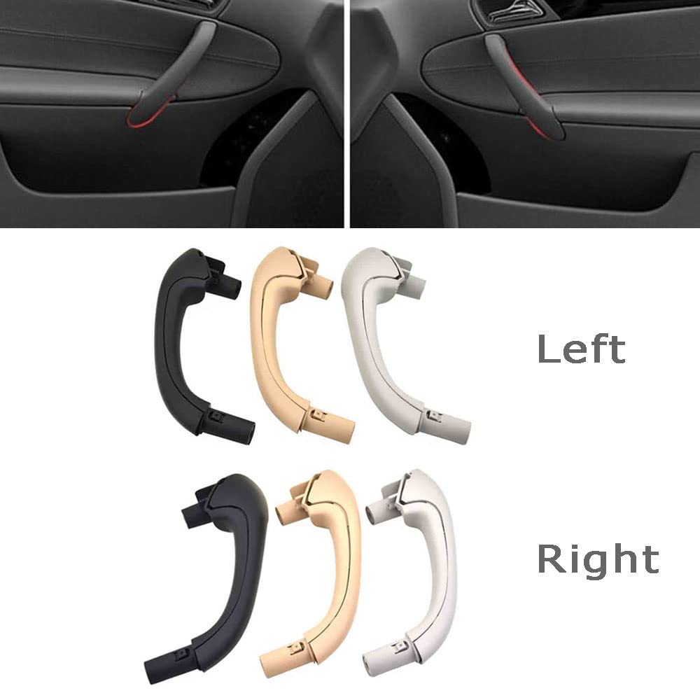 Suuonee Poignée Intérieure Porte Avant Droite ABS Noir – 2038101651 Compatible Mercedes Classe C W203 (C230, C240, C280…)
