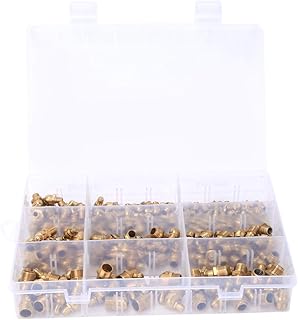 160pcs Grease Nipple M6/M8/M10 45/ 90/180 Degree Brass Grease Zerk Nipple Fitting