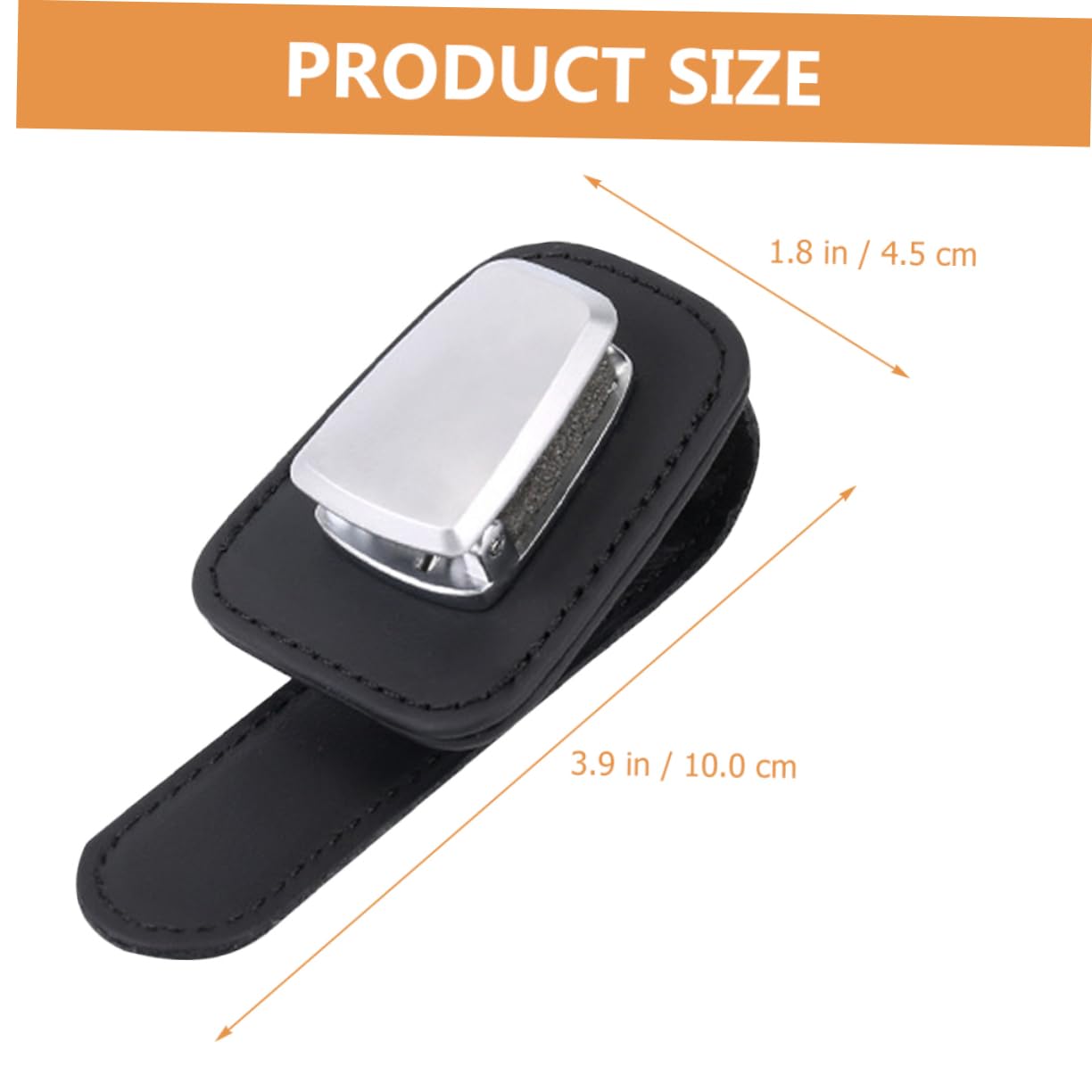 Gatuida 3piezas Soporte De Gafas para Coche De Piel Premium Clip para Parasoles y Tarjetas Organizador De Gafas De Sol Compacto y Fácil De Instalar
