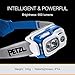 PETZL, Swift Rl Lamp Blue, Compact, Very Powerful and Rechargeable headlamp Featuring Reactive Lighting® Technology. 900 lumens.