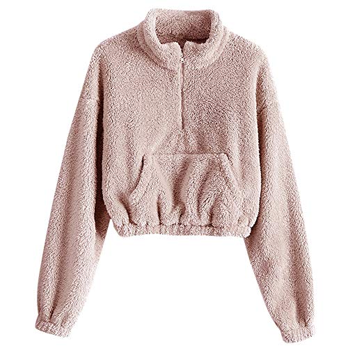 cropped pullover sweatshirt