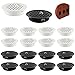 Ailysea Grille Aeration Ronde 20 Pièces Grille de Ventilation 35mm Grille de Ventilation INOX Grille d'évacuation Respiration Grille Ventilation pour La Ventilation De La Cuisine Meubles(2 Couleurs)