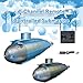 iREOGAME Remote Control Submarine for Pools, 6 Channel 2.4G Mini RC Submarine Model 16+, Ideal for Teens Gift (Black)