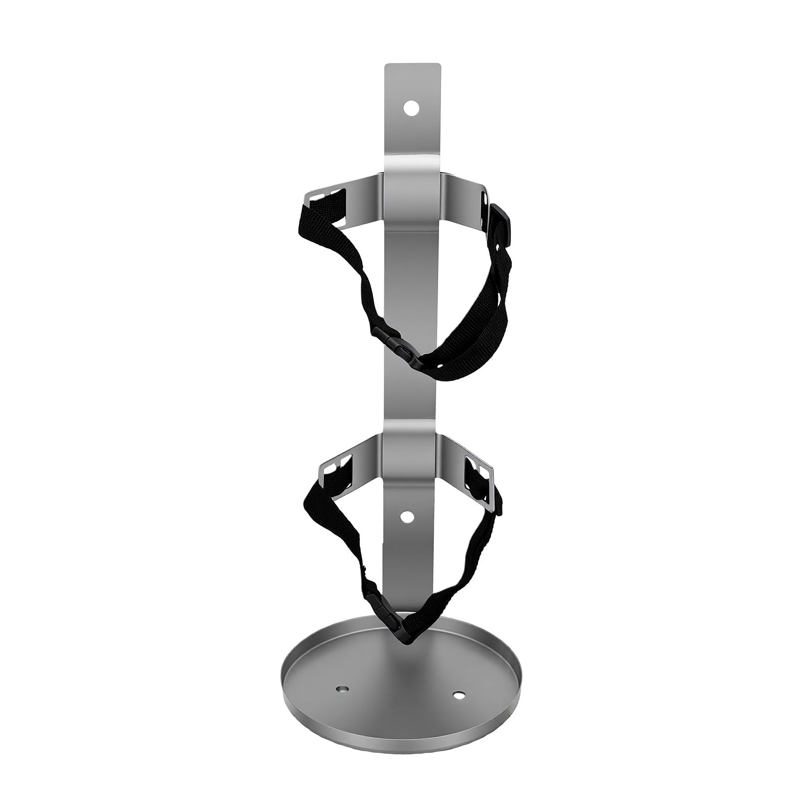 ASHATA Uchwyt ścienny do Gaśnicy z półką, Stal Nierdzewna, do Montażu | Adjustable Fire Extinguisher Holder, 17cm Tray, for 5-6kg Extinguishers, Marine Use