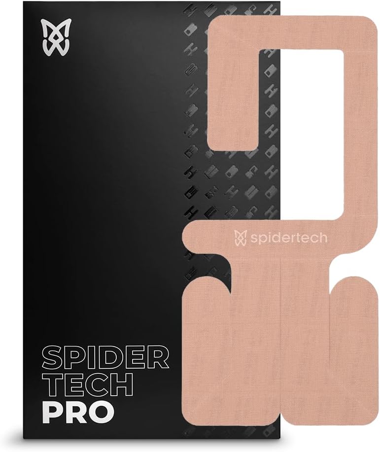 Spidertech Professional Pre-Cut Cotton Kinesiology Tape for Right Shoulder Support - for Athletes, Sports Physiotherapists, and Chiropractors, Pain Relief (Gentle, 4 Pack)
