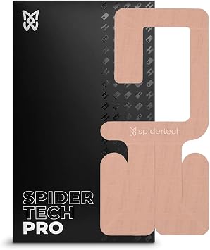 Spidertech Professional Pre-Cut Cotton Kinesiology Tape for Right Shoulder Support - for Athletes, Sports Physiotherapists, and Chiropractors, Pain Relief Gentle, 4 Pack